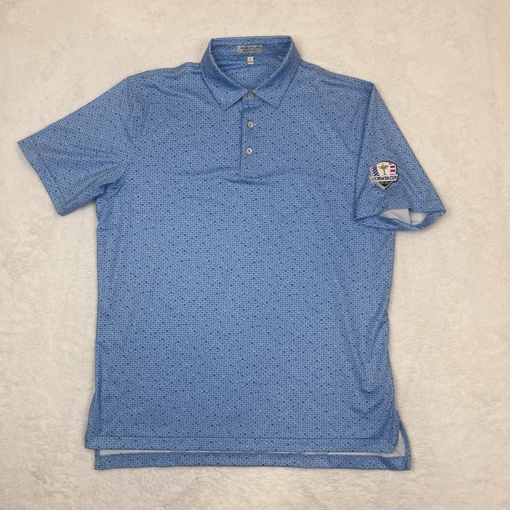 PETER MILLAR Summer Comfort Caddyshack Cocktail Bomb Golf Polo‎ Shirt Corwin Cup